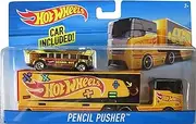Hot Wheels 2017 Pencil Pusher Hauler with School Bus