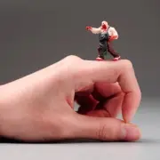 ANT Resin 1/64 Fat Zombie Anime Painted Figures Model Toys Miniature Custom DIY
