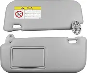 FCFZBTBNM Car Sun Visor for 2014 2015 2016 2017 74320-02B21 74310-02K91 with Mirror Auto Accessories Gray Car Sun Visor