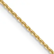 16 Inch 14K 1.0 mm D/C Cable Chain