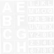 KALLORY 36pcs Reusable Letter Stencils Multi Function Stencils for Painting Crafting and Home Decor Ideal for Journals Scrapbooking and Wall Art