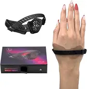 DELTAHUB Carpio G2.0 - Right-Handed Truly Ergonomic Gaming Wrist Rest for Mouse, Gamer Approved, Pain Relief, Anti-Fatigue, Computer, Laptop, Esports, Silicone Strap, Easy Glide (Large, Right, Black)