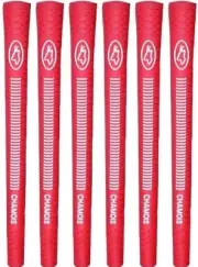 Avon Chamois Red Jumbo Golf Grips - Set of 6 - New