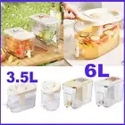 3.5/6L Drink Dispenser for Parties Water Juice Drink Dispenser W/Lid For Fridge@