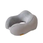 ANYPACK Neck Pillow Light Gray Memory Foam Slow Rebound Comfortable Sleep Headrest