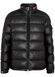 Moncler Bourne Quilted Shell Jacket - Black - 1, Men's Designer Shell Jacket, Male - 1 1