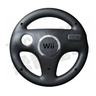 【二手商品】任天堂 Wii WiiU 黑色 原廠賽車方向盤【台中恐龍電玩】