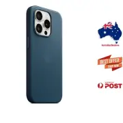 Genuine Apple iPhone 15 Pro FineWoven Case with MagSafe - Pacific Blue MT4Q3FE/A