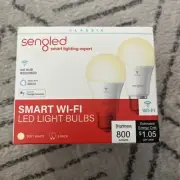 Soft White LED Smart Wifi Light Bulbs Alexa Google Compatibility 2-Pack W31-N11