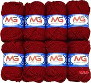 M.G Enterprises Mehroon Art Craft Ball - 8 Pc