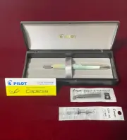 New PILOT Vanishing Point Harbour Mint 18K EF Nib Silver Type Kobe Gradation