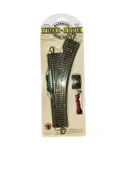 Bachmann 44562 EZ-Track Remote Right Hand Switch w/ Nickel Silver Rails HO Scale