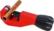 Rothenberger Tube Cutter 35 Pro, 1/4" - 1-3/8" OD, Red - Cuts Copper, Brass, Aluminum, Thin-Walled Steel - Ergonomic Design, Integrated Deburrer - Durable Magnesium Body - 70027