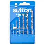 Sutton Tools 1.5mm - 6.0mm Viper Metric Drill Bit Refill Set 7 Piece