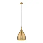 Domus Lighting JADE 240mm Shade 1XE27 Pendant Light - Brushed Brass