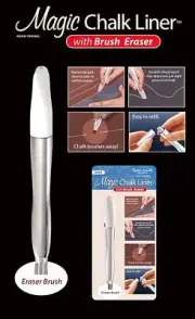 Magic Chalk Liner With Brush Eraser - White by Taylor Seville 219645