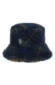 burberry Floppy Shield Wool Blend Fleece Bucket Hat in Midnight at Nordstrom, Size Medium
