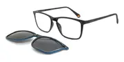 Polaroid PLD 6139/CS With Clip-On Polarized 807/M9 Men Eyeglasses