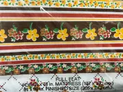 Vintage Stevens Utica Percale Full Floral Fitted Sheet/2 Pillowcase NOS