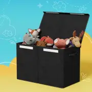 Large Toy Box Chest Storage Flip-Top Lid Foldable Organizer Bins Kids Room RD-BK