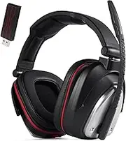 2.4G Wireless Gaming Headset for PS4, PS4 Slim Nintendo Switch and PC Deep Bass and Rotating Metal Ear Cups