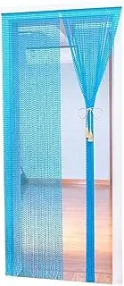 Crystal Beaded Door Curtains for Doorways Bead String Curtain for Room Dividers Blue Decoration Home Entrance Restaurant Partition Curtain, Customizable (Size : 120x180cm-40 Strand