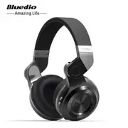 LUD Bluedio T2+ (Turbine 2Plus) Bluetooth Stereo Headphones Wireless Headphones Bluetooth 4.1 Headset Hurrican Series Over The Ear Headphones - Black