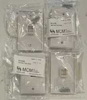 MCM - Ethernet Wall Plate 1 Port, White (x4)