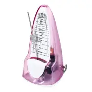 Mechanical Metronome Musical Timer for Piano Guitar,Transparent Pink