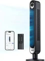 Smart Tower Fan WiFi Voice Control - Bladeless, 6 Speeds, Oscillating Style