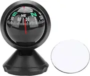 Black Electronic Adjustable Ball Night Vision Compass for Boat Vehicle