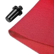 Speaker Grill Cloth 20 x 63 Inch Stereo Mesh Fabric with Buckle Red