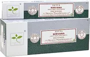 EARTH Satya Nirvana Ritual Incense Sticks 15 GMS (Pack of 12) (Green Certified) Indian Perfumed Hand Rolled Agarbatti Perfect for Worship, Church, Aroma Therapy, Relaxation, Positivity
