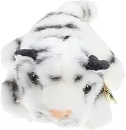 Mobestech Adorable Plush Tiger Keyring Bag Charm Pendant Cute Stuffed Cartoon Tiger Keychain for School Backpack Soft Party present Design