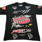 MENS T-SHIRT Dodge Challenger SRT Hellcat Size Medium Embroider + Screen