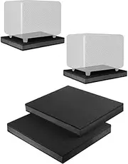 AlloverPower 2-Pack for 8''- 10'' Studio Monitor Noise Isolation Pads Subwoofer Platform Speaker Riser 3-Layer Acoustic Stand Foam Stereo Vibration Isolation Stabilizer Base (15.5'' x 13'')