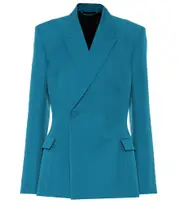 [Balenciaga] Balenciaga Waisted technical-twill blazer AU 8 blue