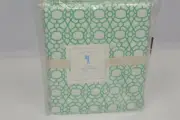 New Pottery Barn Kids Lattice Green 3 piece Twin Sheet Set Geometric