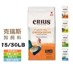 克瑞斯 CRIUS 狗飼料 犬糧(無穀 雞肉／火雞肉／白鮭魚／羊肉)+風乾鮮肉塊15／30LB