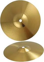 Abaodam 2pcs Set Cymbals Percussion Cymbal Drum Symbols Crash Jazz Musical Drum Brass