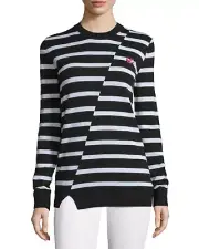 McQ Alexander McQueen Distorted Stripe Sweater