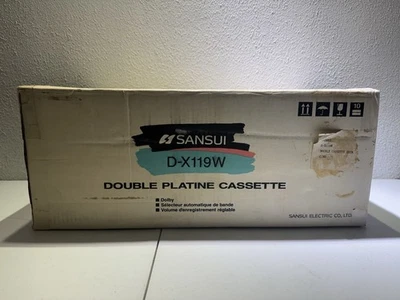 Sansui D-X119W Double Cassette Tape Deck Sealed