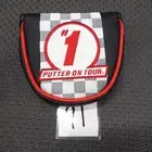 Odyssey Mallet putter head cover men golf checkered flag fast ship 250626 NEW