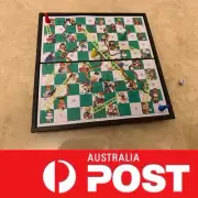 Portable Snake Ladder Game Magnetic Board 4 Players,AU Stock
