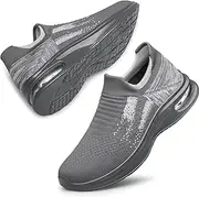 [Raoendis] Women's Slip On Trainers - Breathable Trainers with Air Cushion, Mesh Design, Comfort Memory Foam for Leisure, Hiking