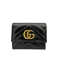 在飛比找ETMall東森購物網優惠-Gucci Marmont Matelasse 絎縫牛皮釦式