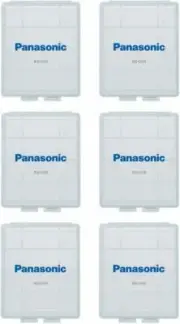 Panasonic Battery Storage Case (BQ-CASE6SA) with 4AA or 5AAA Capacity (6 Pack)