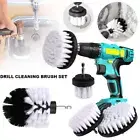 4PCS Drill Cleaning Brush Set Power Attachment Grout Tile Cleaner Scrub Home Car