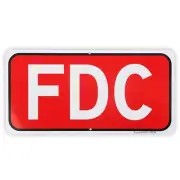 FDC Sign, Fire Department Connection Sign, 12"x 6" - .040 Rust Free Aluminum ...