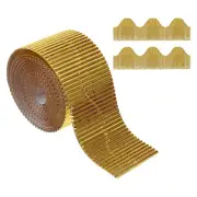 3.9inch x 49.2ft Bulletin Board Border Scalloped Trim for Classroom Decor Gold